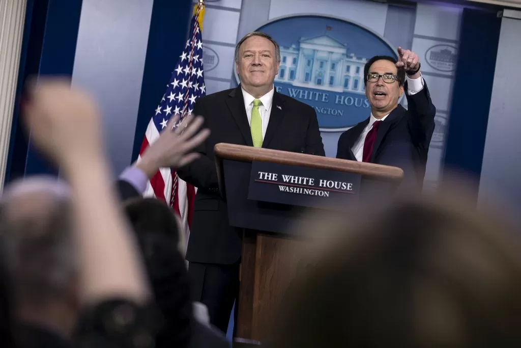 El Secretario de Estado Mike Pompeo y el Secretario del Tesoro Steve Mnuchin elaboraron las sanciones de EE.UU. contra Irán.