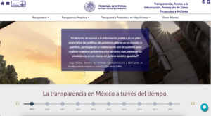El micrositio de Transparencia del TEPJF recibió el reconocimiento del INAI.