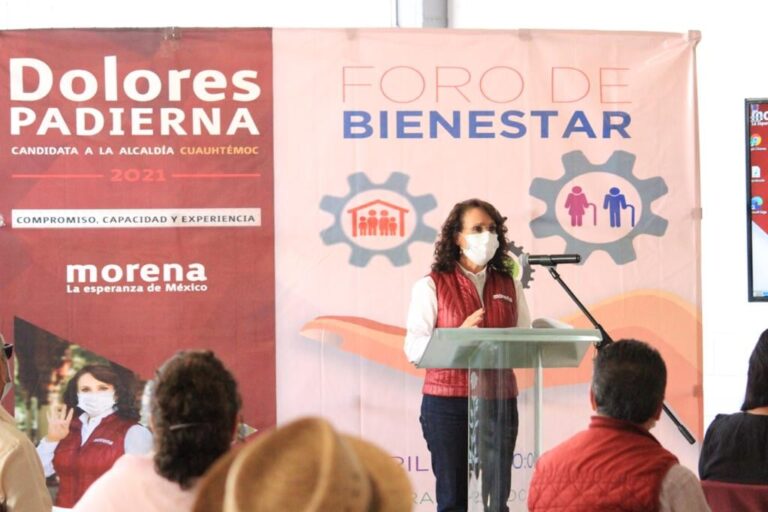 Dolores Padierna de compromete a combatir la pobreza