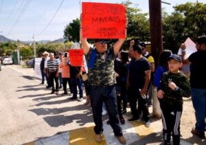 manifestaciones de mineros en Cosalá, Sinaloa