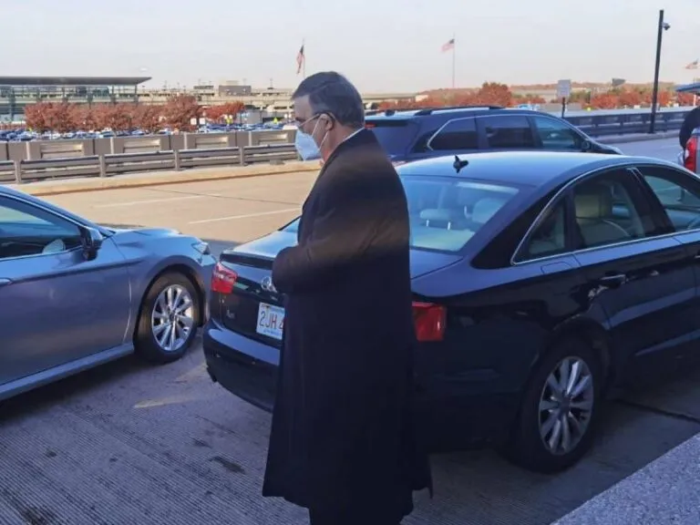 Marcelo Ebrard durante la cumbre trilateral.