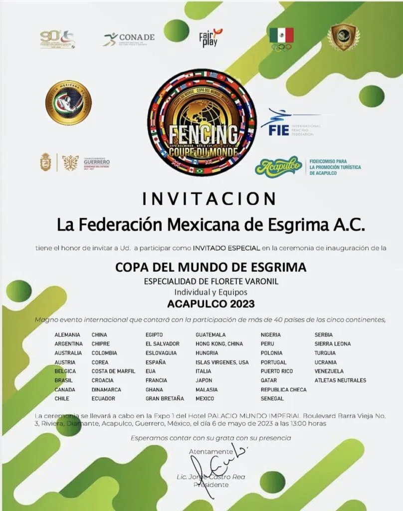 Elegancia y precisión: La Copa del Mundo de Esgrima llega a Guerrero
